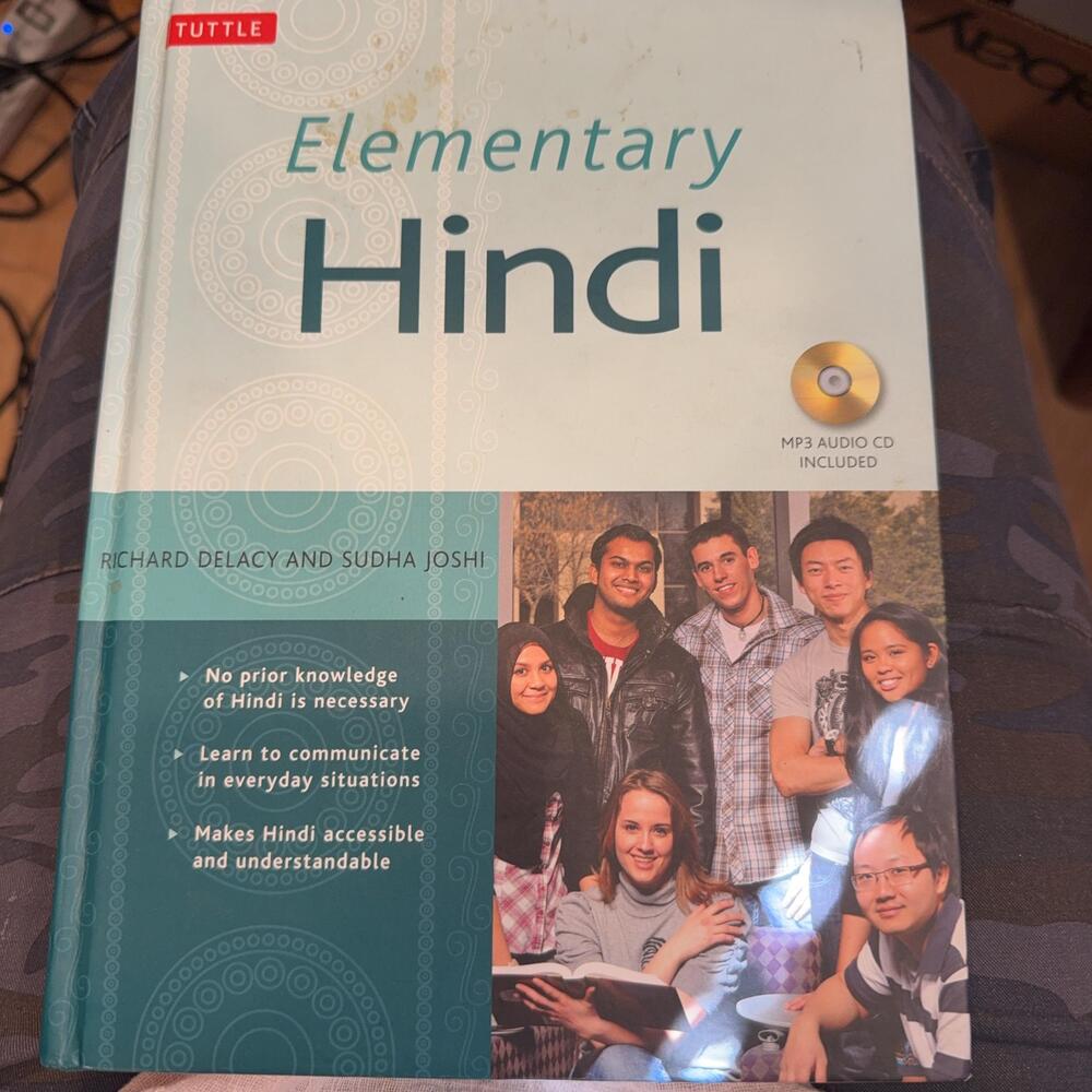 Elementary Hindi Richard Delacy Sudha Joshi Tuttle hardback Teal MP3 CD 2009